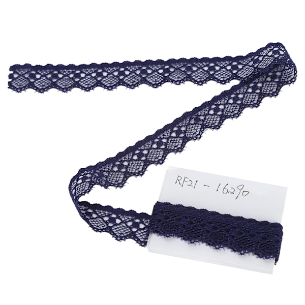 Spetsband Klädtillbehör Dekorera Hantverk DIY Material 10 Yard 2cm Bredd Mörkblå