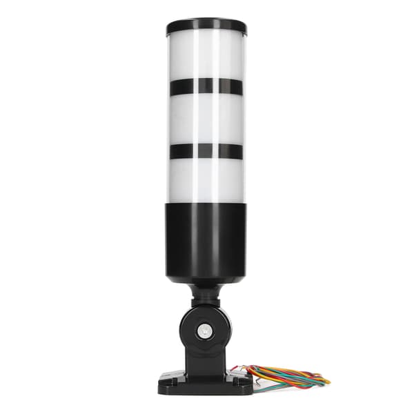 BERM 3-lags LED Signallystårn Foldbar Industriel Advarselslampe Konstant Belysning 12-24VDC Universal