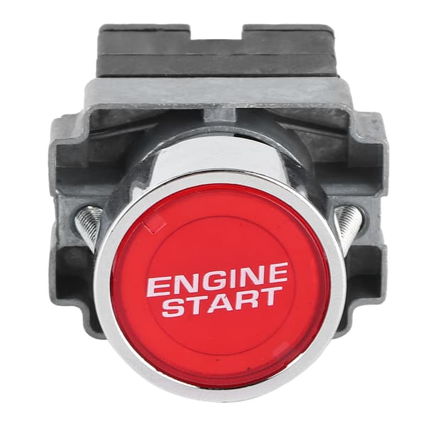 Tændingslås Motorstarter 12V 10A LED Bilmodifikationsknap OneKey Start Tryk