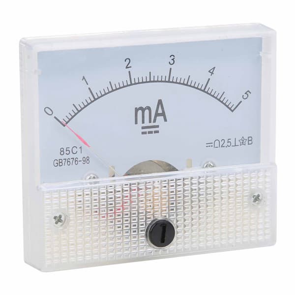 DC 0-5MA Pekarström Panelmätare Mätinstrument Amperemeter Testare Mätare