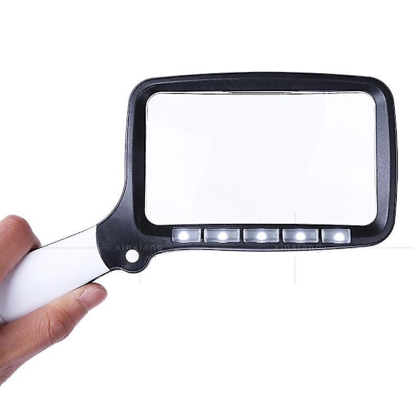 2X Förstoringsglas med LED-belysning Perfekt för att läsa liten text och förbättra synen