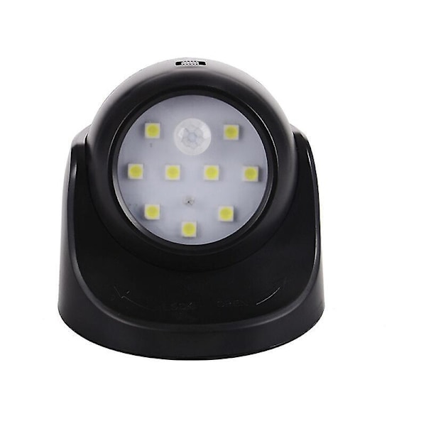 Utomhusvägglampa med rörelsesensor LED utomhuslampa Sladdlös batteridriven lampa 360 graders rotation och lutning