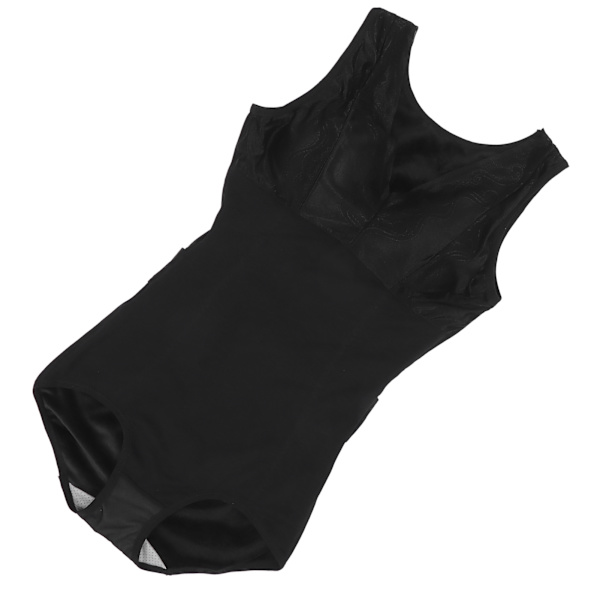 Värmande kroppsskulptör mjuk andningsbar hudvänlig magstramning Shapewear för kvinnor (svart)XL