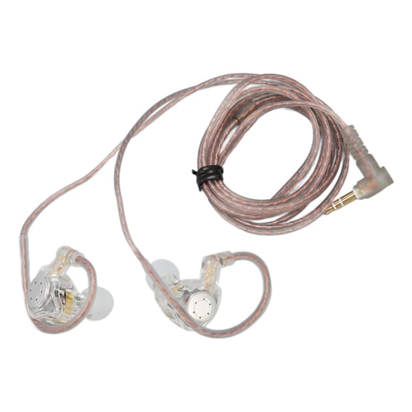KZ EDX PRO HiFi-øretelefoner Stereo Lossless Sound Wired Earbuds til scene, rejse, performance Standard Transparent