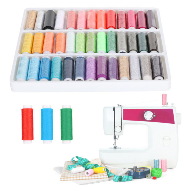39-rulle sytråd set färg kläder tillbehör broderi handarbete set lätt