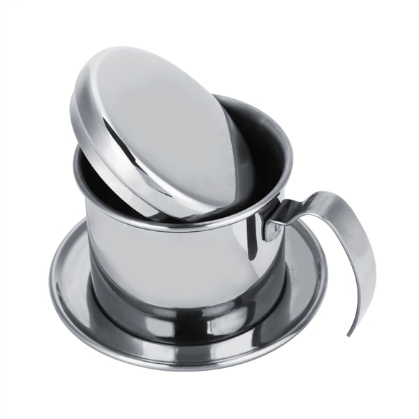 Rustfritt stål kopp vietnamesisk kaffedrypp Filter Maker Infuser Home Sliver