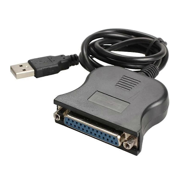USB - 25-nastainen rinnakkaiskaapeli DB25-liitäntä IEEE 1284 Tulostin USB2.0-kaapeli 25-reikäinen adapterikaapeli