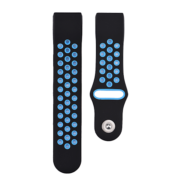 Silikoniurheiluranneke Fitbit Charge2:lle, värillinen ranneke, musta ja sininen