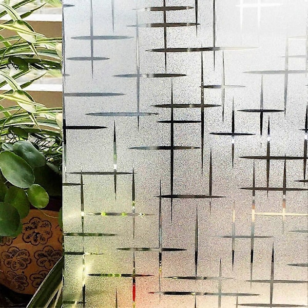Ikkunakalvo Yksityisyyden Suoja Lasimaalaus (Itseliimautuva), Tähtikuvio, 44.5x200cm