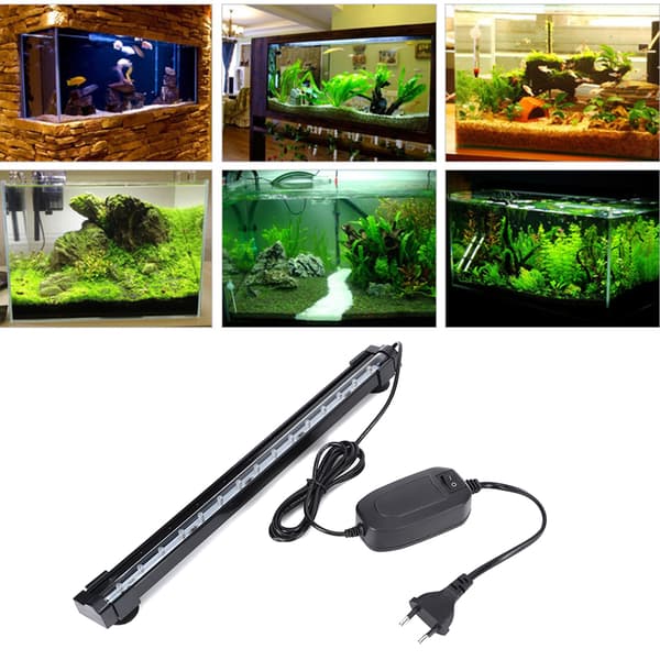 Multifunktionel LED Farverig Lysstribe Boble Lys Bar til Akvarium Fisketank 100-240v EU(DB-40 )