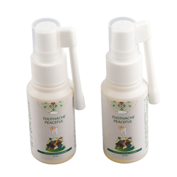 2 stk X 30 ml munnoppfriskerspray Antibakteriell spray Forbedrer munnsår