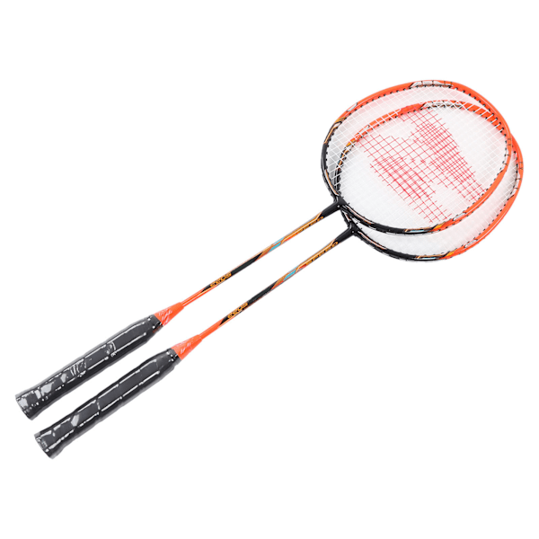 1 par badmintonketsjer i carbonlegering - integrerede badmintonketsjere med opbevaringspose til træning og konkurrence