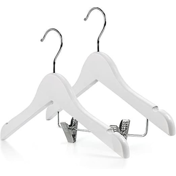 Valkoiset lasten henkarit, 2 kpl - 44,5 cm