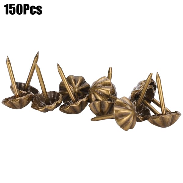 150 stk. møbelspiker Retro glansfullt mønster Sofadekor DIY Klestilbehør Jern 11MM
