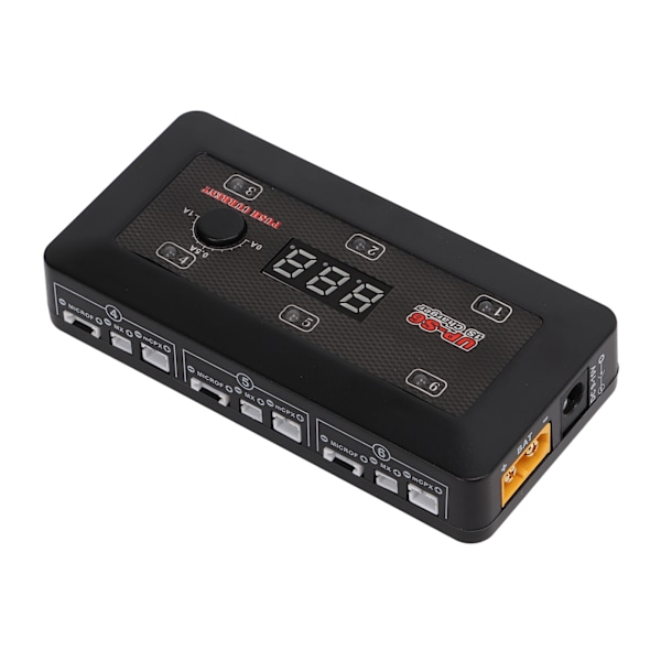 UP‑S6AC S6 RC Drone Batteriladdare LED Röstindikering USB-utgång 5V 2.1A för Lipo Lithium 3.7V