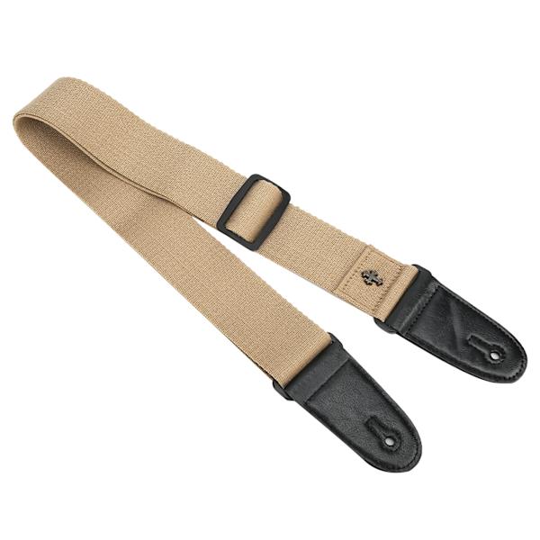 Gitarrband Bomull PU Bälte Elgitarr/Folk/Akustisk/Bas Musikinstrument Tillbehör Khaki