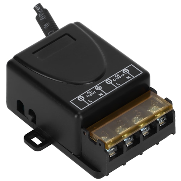 KR2201B‑4 220V Høy Effekt Fjernkontroll Relé 433Mhz for Vannpumpe Motor