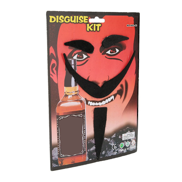 Falske Mustasjer Sett Myk Lint Skjegg Øyenbryn Selvklistrende Halloween Cosplay Tilbehør