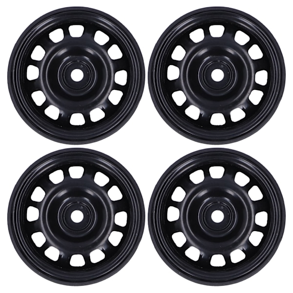 4 st 1/10 RC Beadlock-hjulnav 12 hål Metallhjulnav Ersättning för AXIAL/HSPBlack