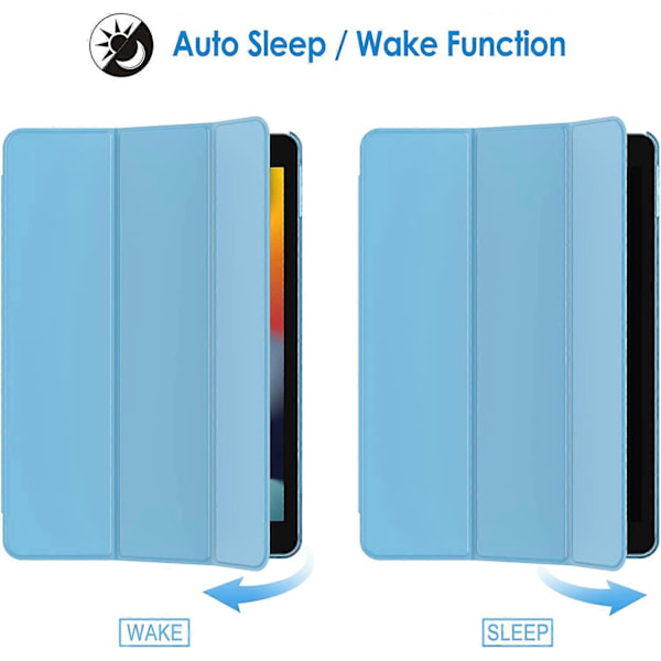 Fodral för iPad 10.2-tum (2021/2020/2019 Modell, 9/8/7 Generation), Auto Wake/Sleep Omslag (Blå)