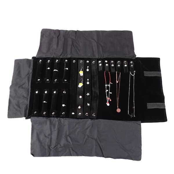 Multifunksjonell smykkeoppbevaringspose Øredobber Halskjede Armbånd Organizer Holder