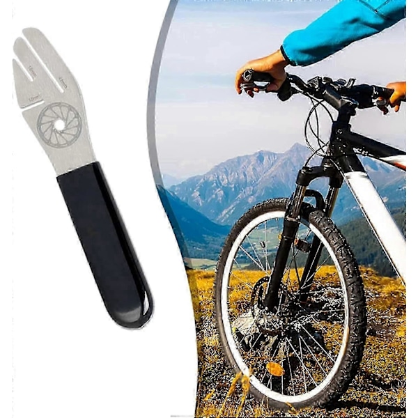 Bærbar cykel skivebremse 3 slots justeringsværktøj (sølv) 1 stk