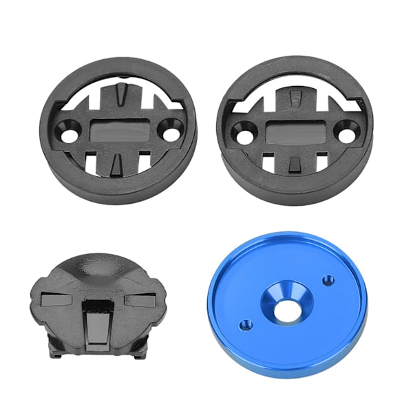 Mountain Road Bike Computer Holder Stem Top Cap Stopwatch GPS Speedometer Mount (Blå)