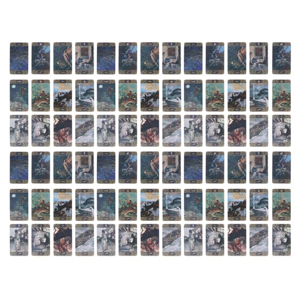 Unikt mönster Tarotkortlek Ödesdivination Tarotkortset Framtidsberättande Spel