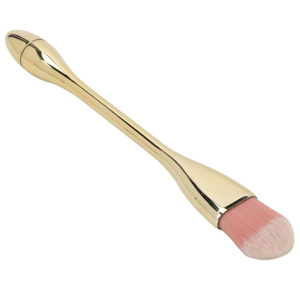 Negle Dust Brush Blød Fiber Delikat Touch Hudvenlig Udsøgt multifunktionel børste til Makeup Mask Champagne Guld