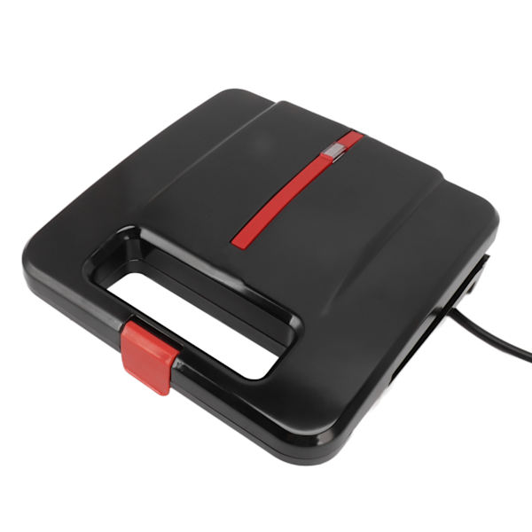 Sandwich Maker Liten 4 Skive Panini Press Grill Non Stick Plate Justerbar Temperatur Kjølig Berøringshåndtak EU Plugg 220V