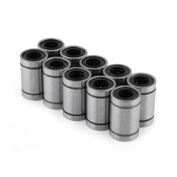 10 st LM8UU 8 mm linjär rörelse kullagerbussning för 8 mm stång 3D-skrivare CNC delar