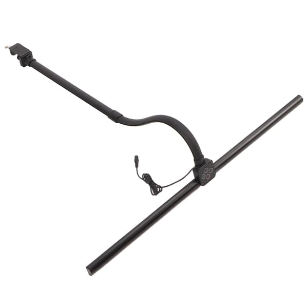 Klemme Bordlampe Dobbelthode LED Skrivebordslampe Øyepleie Arbeidslampe Leselys for Hybel Studier Kontor Soverom 100‑240V EU-plugg