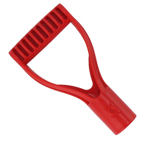 Spadehåndtak Plast 32 mm indre diameter D-grep Håndtak Spadehåndtak Erstatning for snøspade Graving Raking Rød