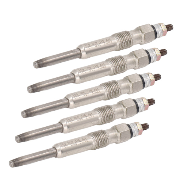 5 STK Bilmotor Gløderør 0250202022 Aluminiumslegering Direkte Pasform Fantastisk Erstatning
