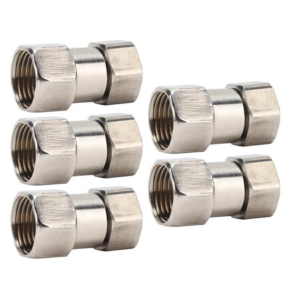 5 STK Rørleggerfittings Rustfritt Stål Innvendig Gjenge Røradapterfittings for Dusj Vannvarmer G3/4