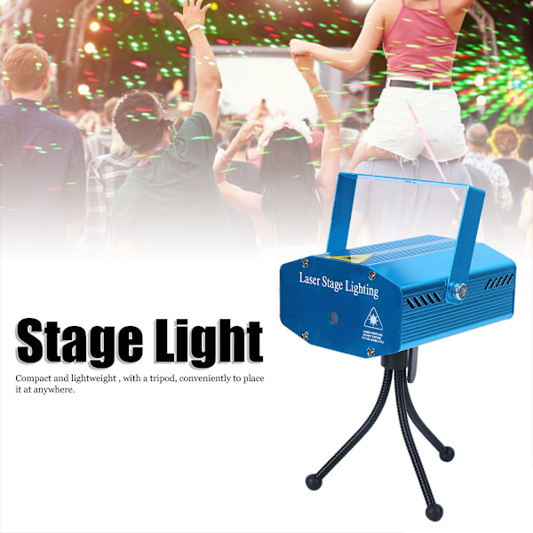 Bærbar Mini LED Scenelys til Bar DJ Fest KTV Diskotek Lampe EU Stik 100-240V