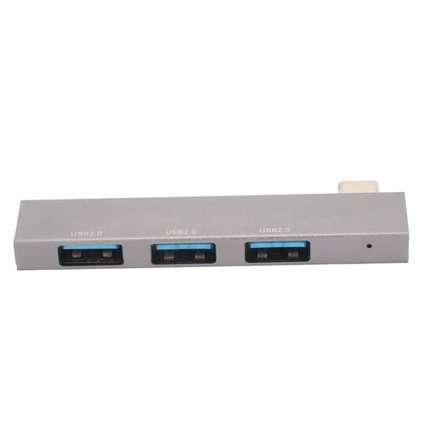 3 i 1 Dockingstation Type C til USB3.0 2USB2.0 5Gbps Højhastigheds Mini Dockingstation i Aluminiumslegering