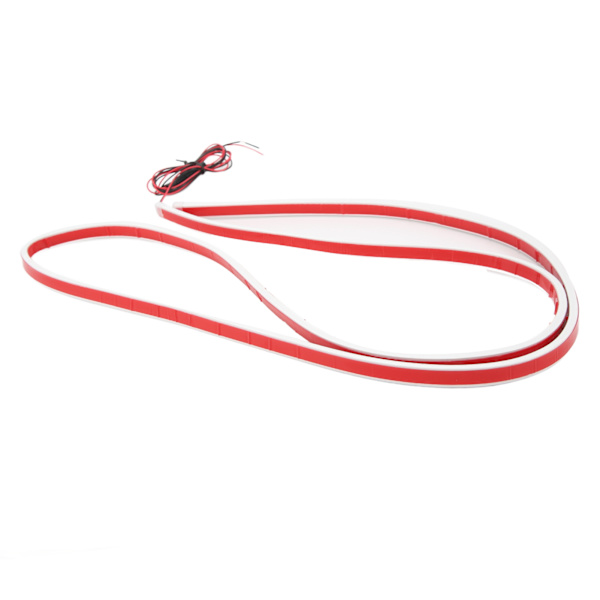 1,8 m bilpanser lysstripe 12V 5W høy lysstyrke universell vanntett utvendig stripe lys for frontpanser