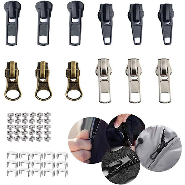 Universal Zipper Slider Kit - 57st, #5 storlek