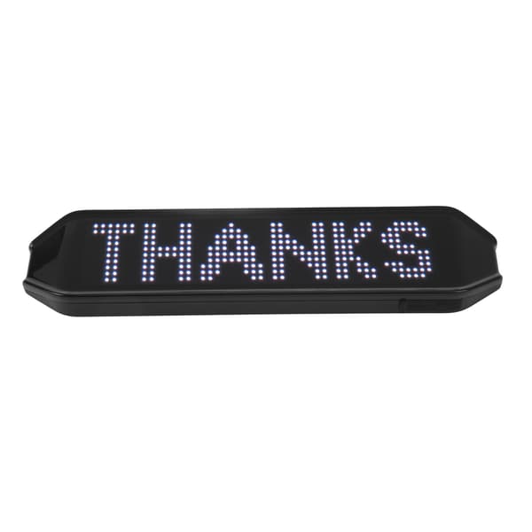 225 X 55 X 15mm Farget LED-skilt 4 Moduser APP-kontroll Programmerbare Sykkelsvinglys USB-lading