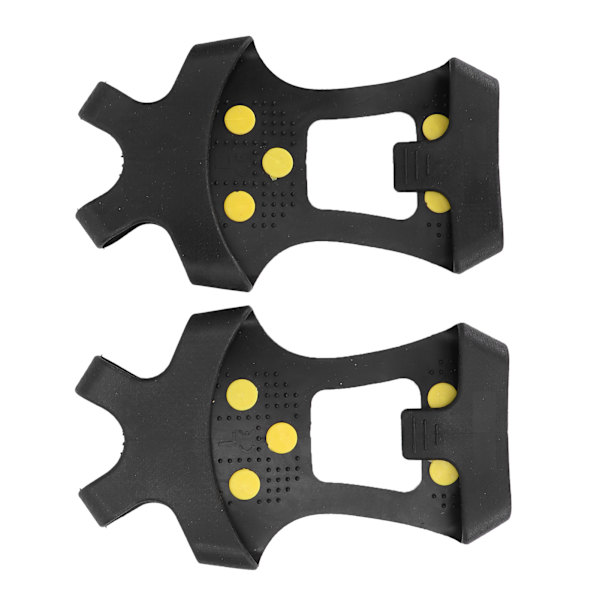 Ice Cleat Spikes Crampons AntiSlip 10 stålpinner Walk Traction Snow Grips Crampons (M (3638) )