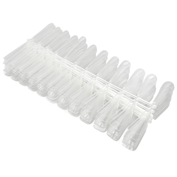 240 stk klare falske neglespidser DIY Full Cover negleforlængelser Gennemsigtige lange spidser til manicure