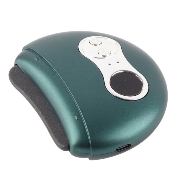 Elektrisk Gua Sha-plade Ansigtsløftning Hot Compress 9 Gear Vibration Ansigtsskulpturmaskine Grøn stennål Genopladelig