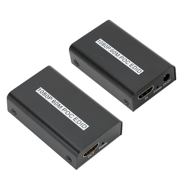 60M HD Multimedia Interface Enkeltkabel Extender HDMI Netværkstransmission 1080P EDIDUS Stik