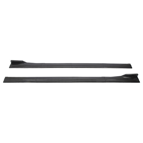 Bilsideskjol 200 X 11cm Kolfiber Stil 4 Sektionstyp Vänster Höger Sido Kjolar Splitter för Universal Bilar