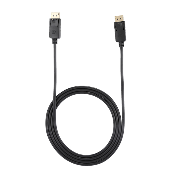 1,8 m DisplayPort-kabel DP til DP-grensesnittadapterkabel Svart mobiltelefontilbehør