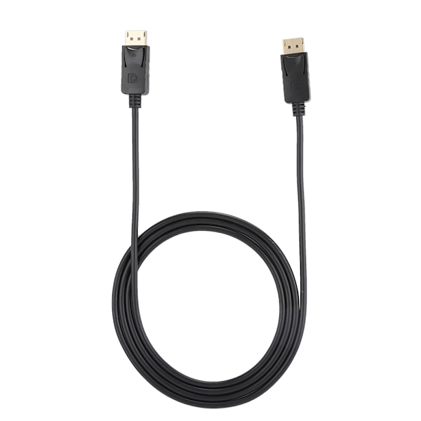 1,8M DisplayPort-kabel DP till DP-gränssnittsadapterkabel Svart Mobiltelefontillbehör