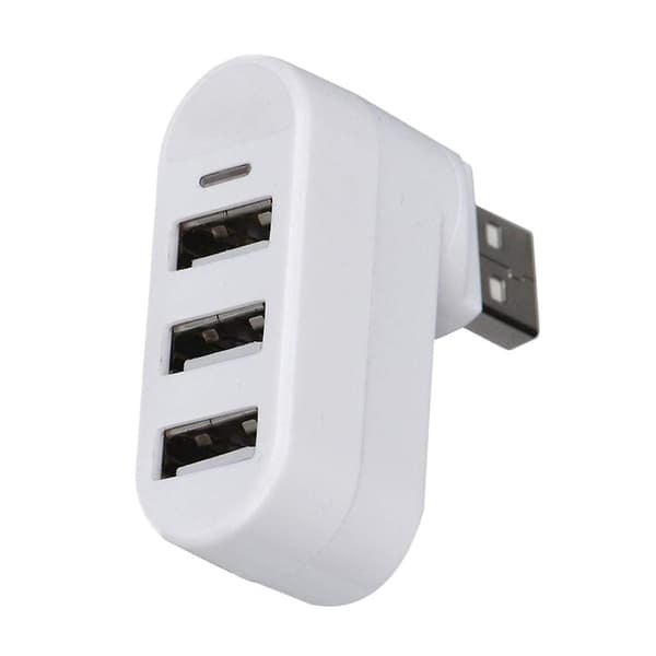 Maikou Roterbar 3 Portar USB 3.0 HUB + 2 USB 2.0 Adapter Splitter Vit