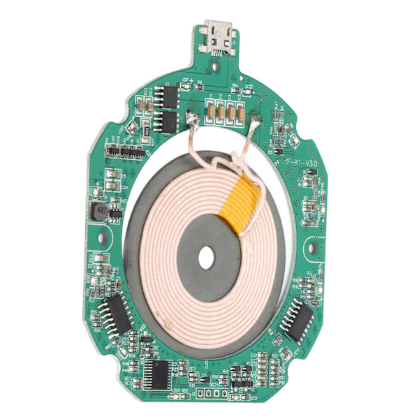 K1 Qi langaton laturimoduuli Micro USB PCBA ja käämi lähetinmoduuli 9V-1.67A