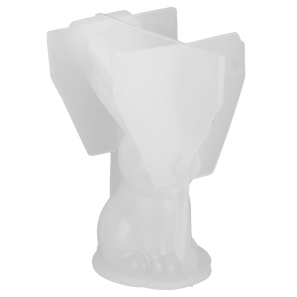 3D Langørede Kaniner Form Harpiks Støbeforme 3D Dyre Silikoneform til Dekoration